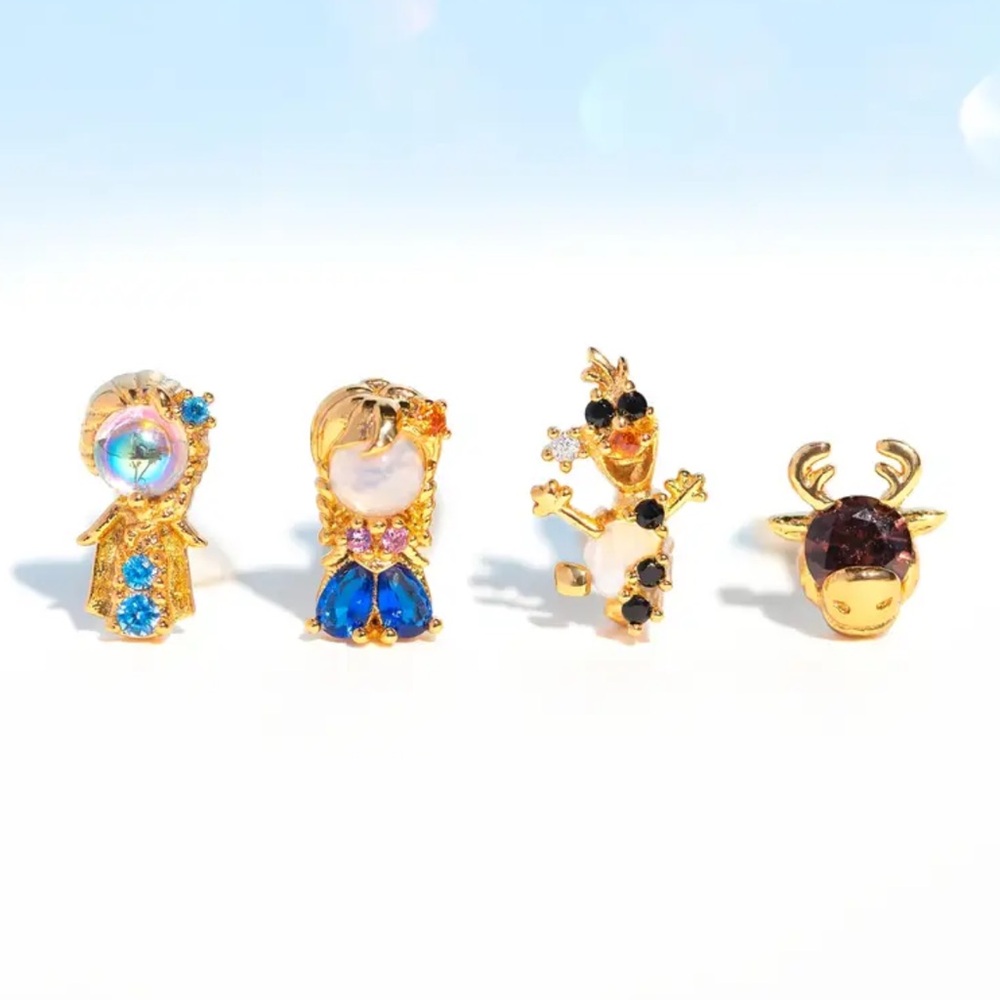 Disney’s Frozen Earring Set, Disney Princess Earrings, Frozen Anna Elsa Earrings